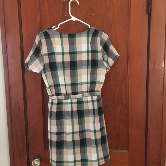 Blue, green, tan plaid dress - Picture 2 of 3